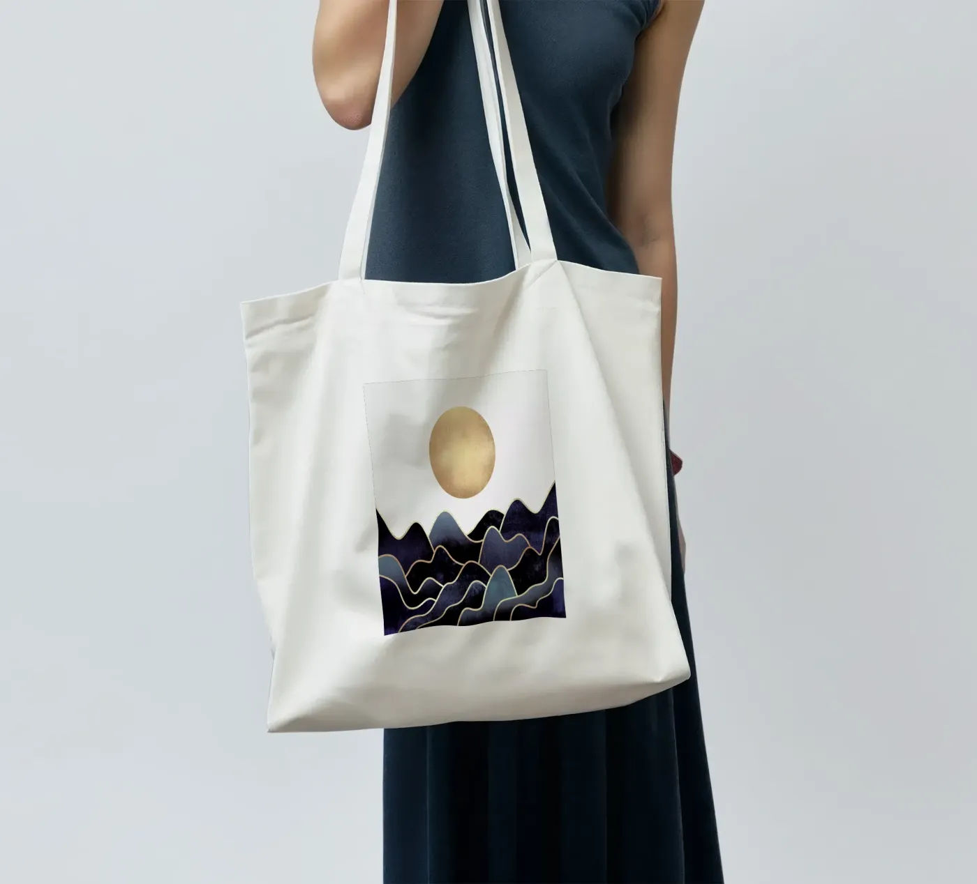 Waves tote bag by Elisabeth Fredriksson