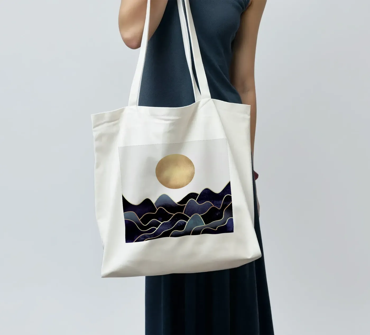 Waves tote bag by Elisabeth Fredriksson