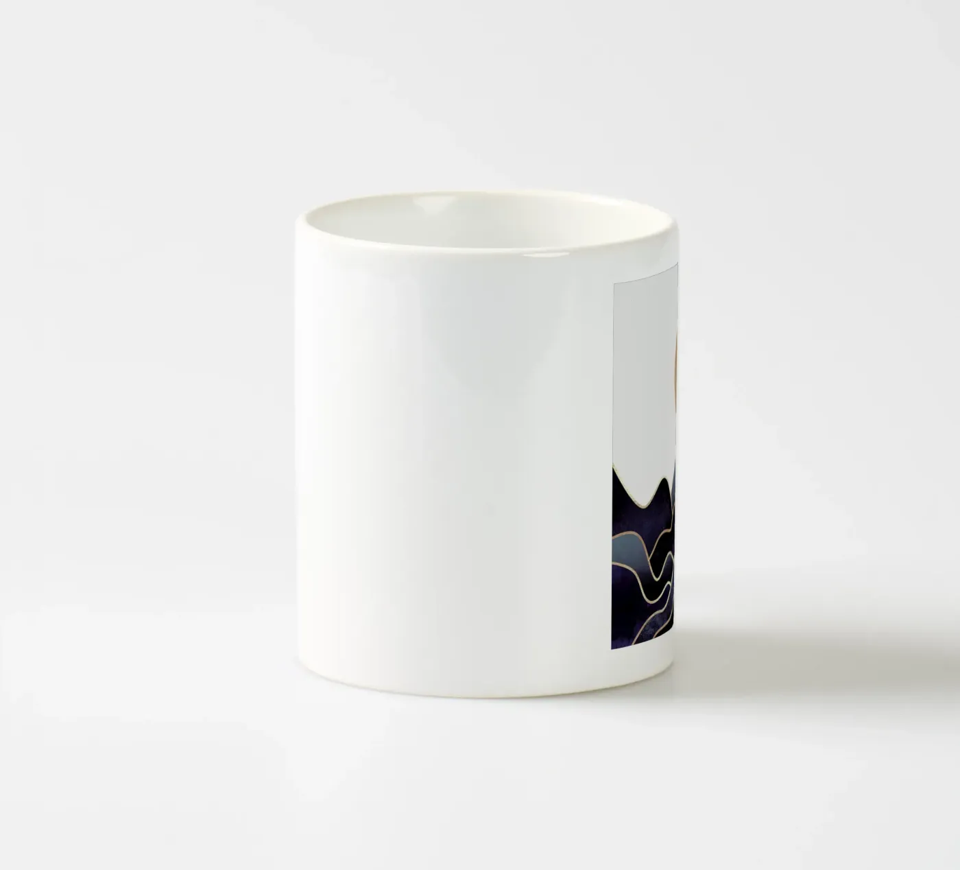 Waves ceramic mug by Elisabeth Fredriksson