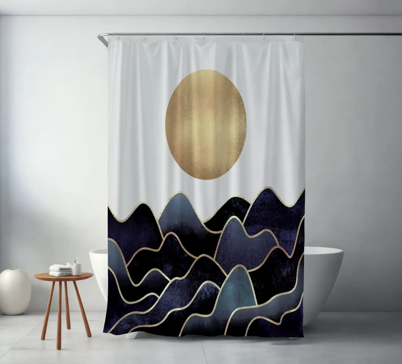 Waves Duschvorhang von Elisabeth Fredriksson