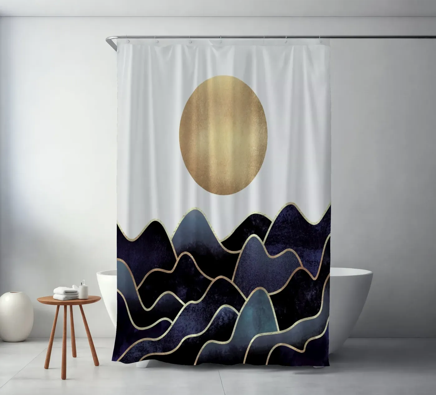 Waves rideau de douche de Elisabeth Fredriksson