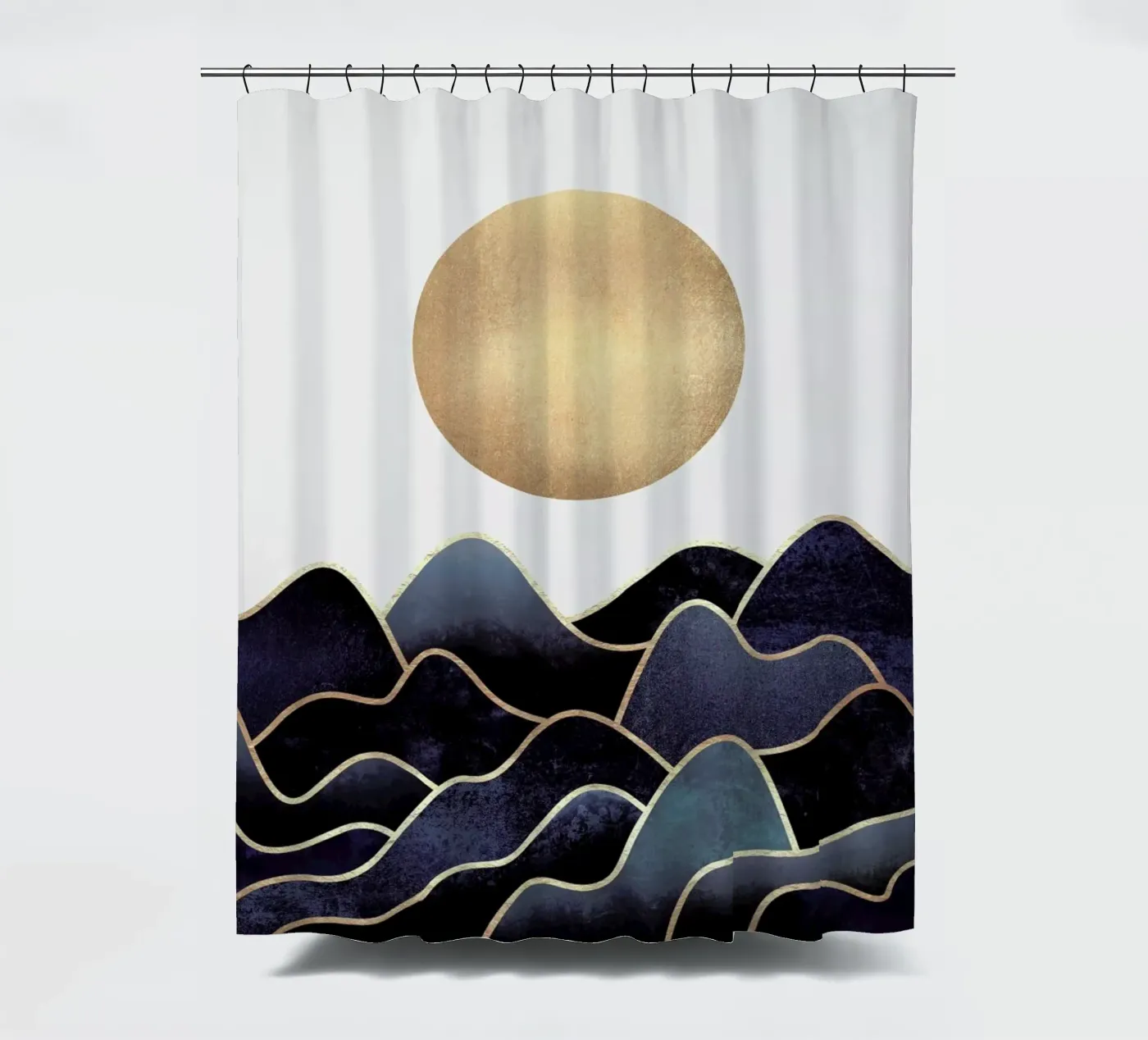 Waves Duschvorhang von Elisabeth Fredriksson
