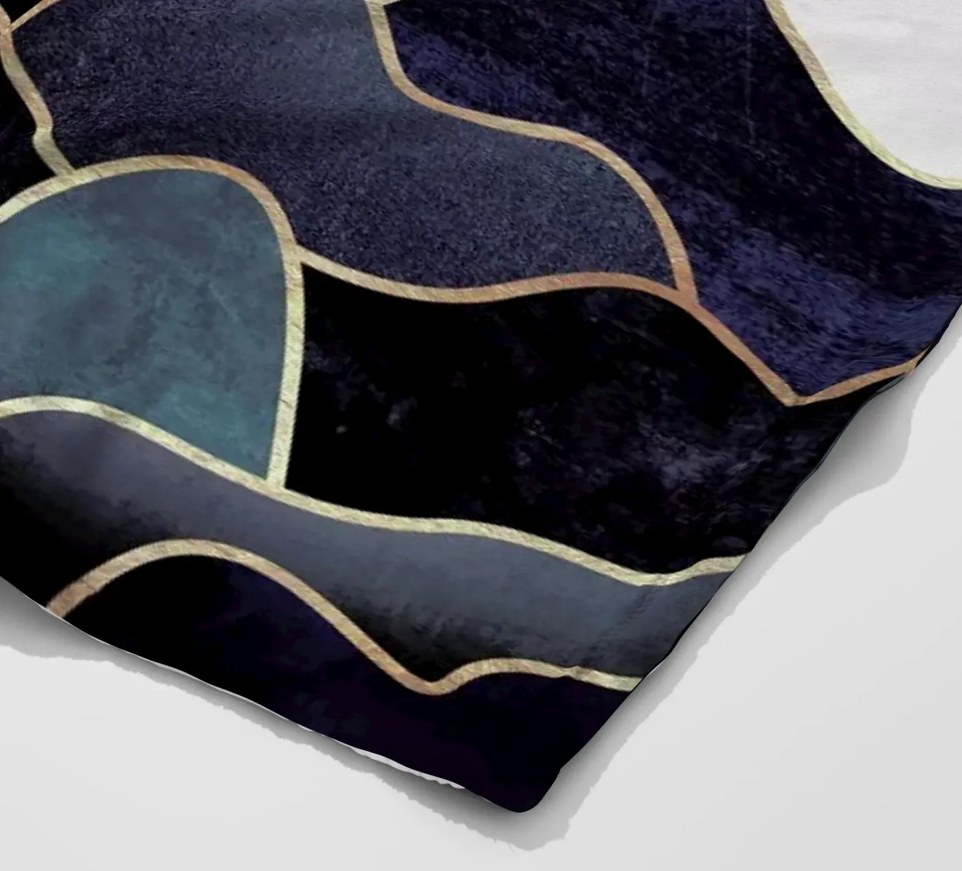 Waves fleece blanket by Elisabeth Fredriksson