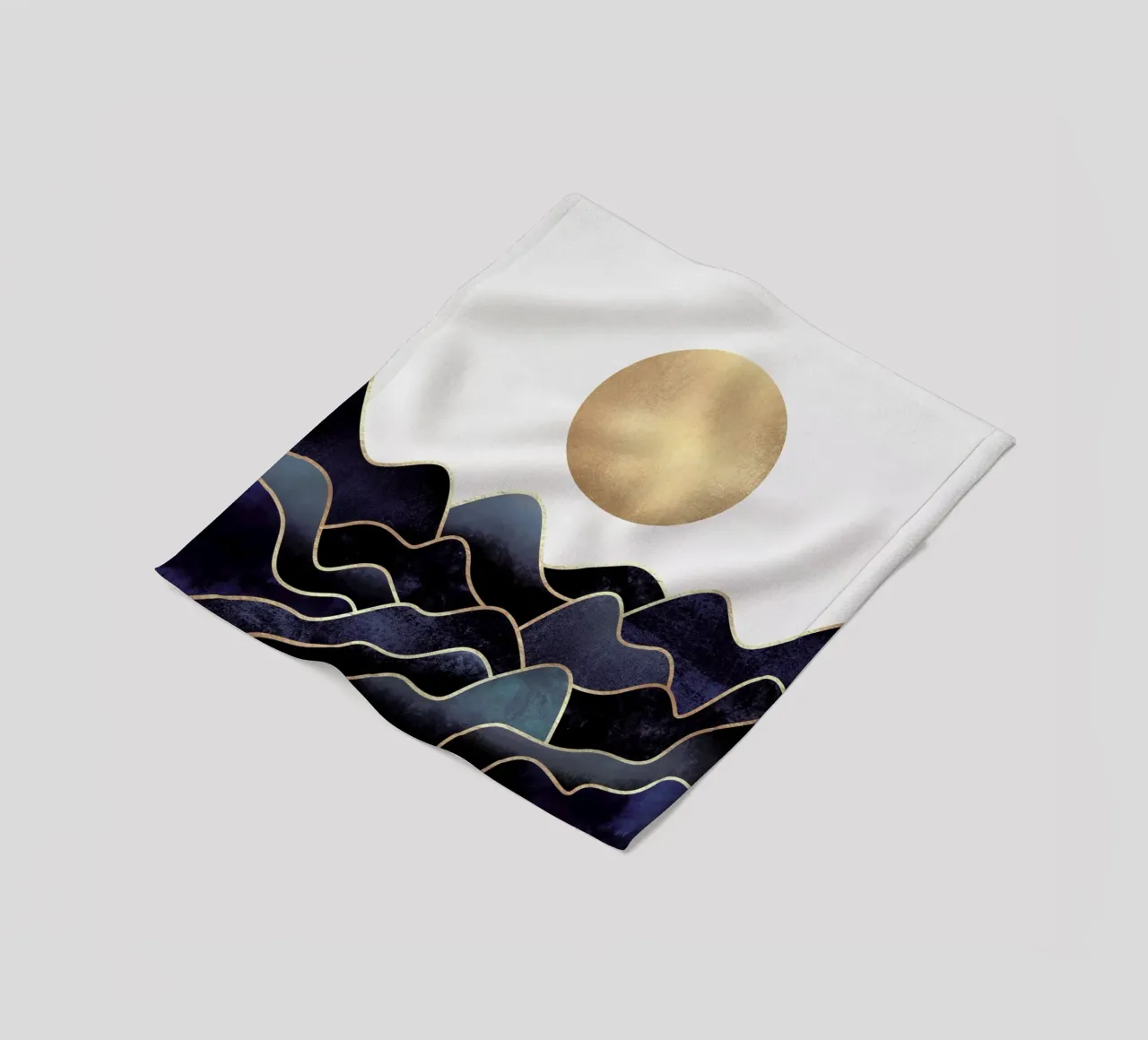 Waves Fleecedecke von Elisabeth Fredriksson