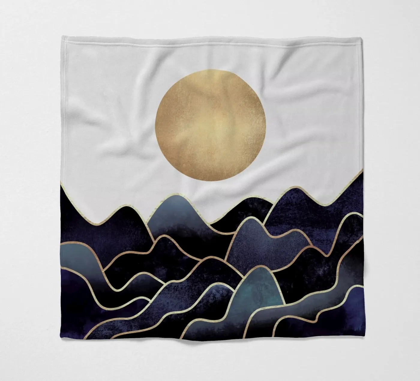 Waves Fleecedecke von Elisabeth Fredriksson