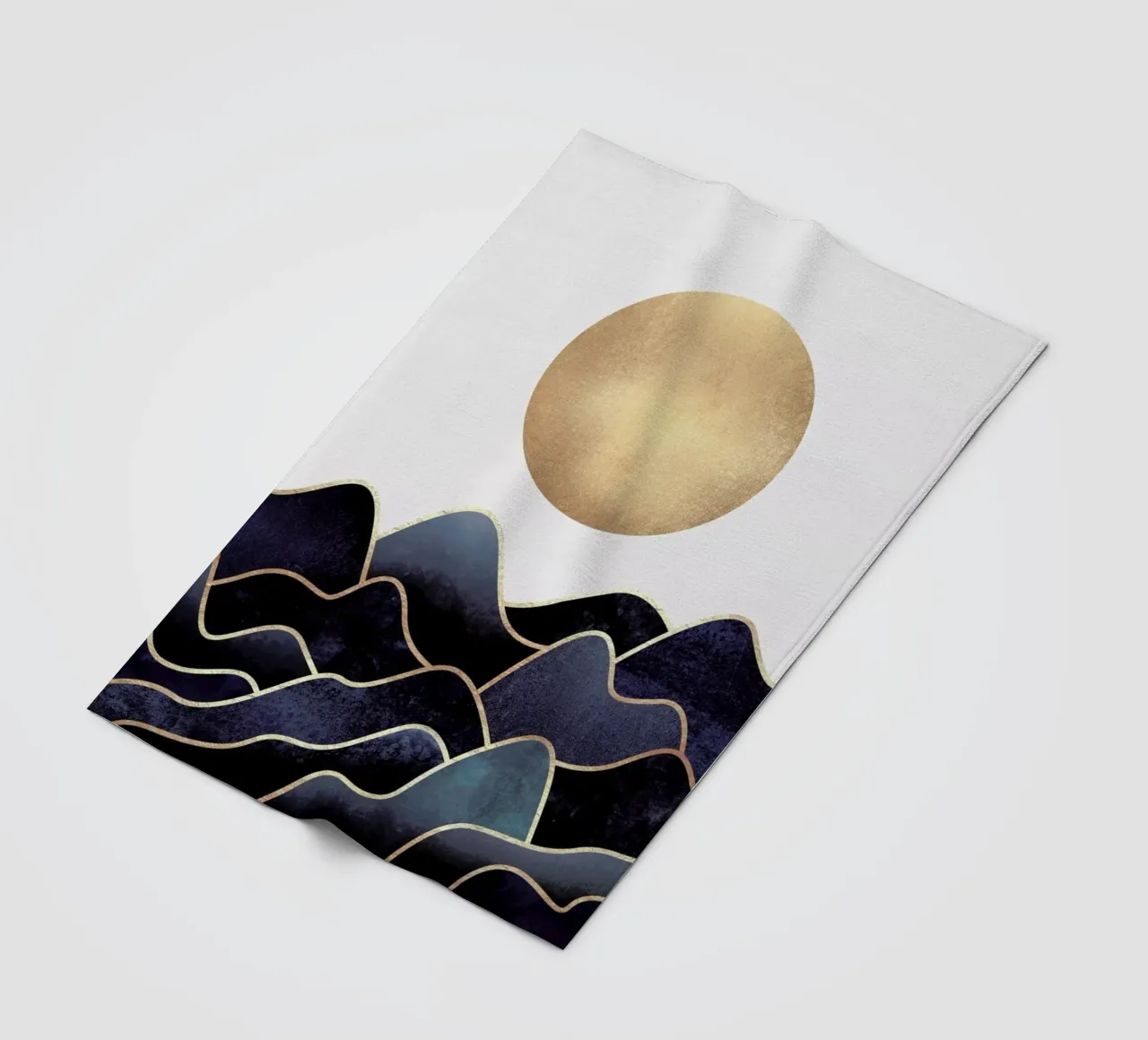 Waves Fleecedecke von Elisabeth Fredriksson