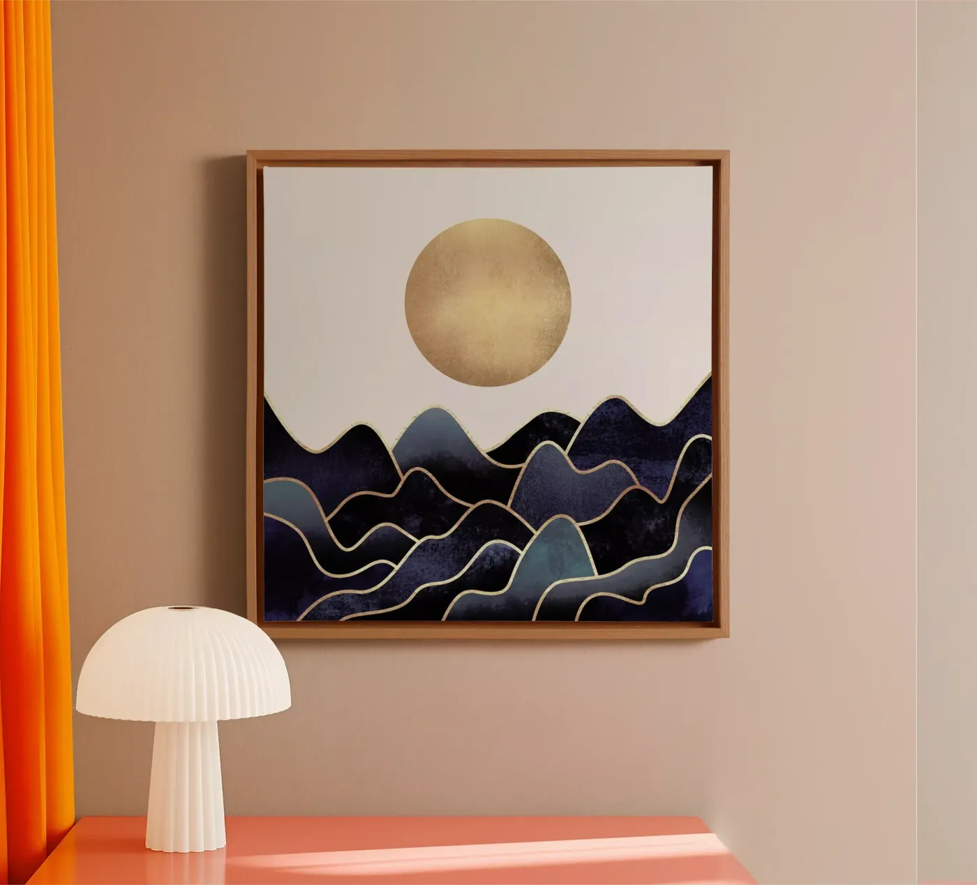 Waves Leinwand von Elisabeth Fredriksson