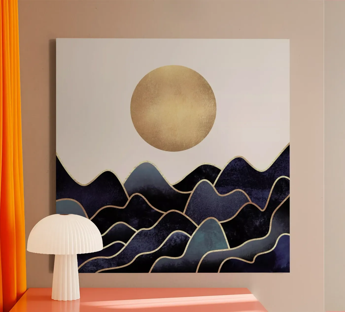 Waves Leinwand von Elisabeth Fredriksson