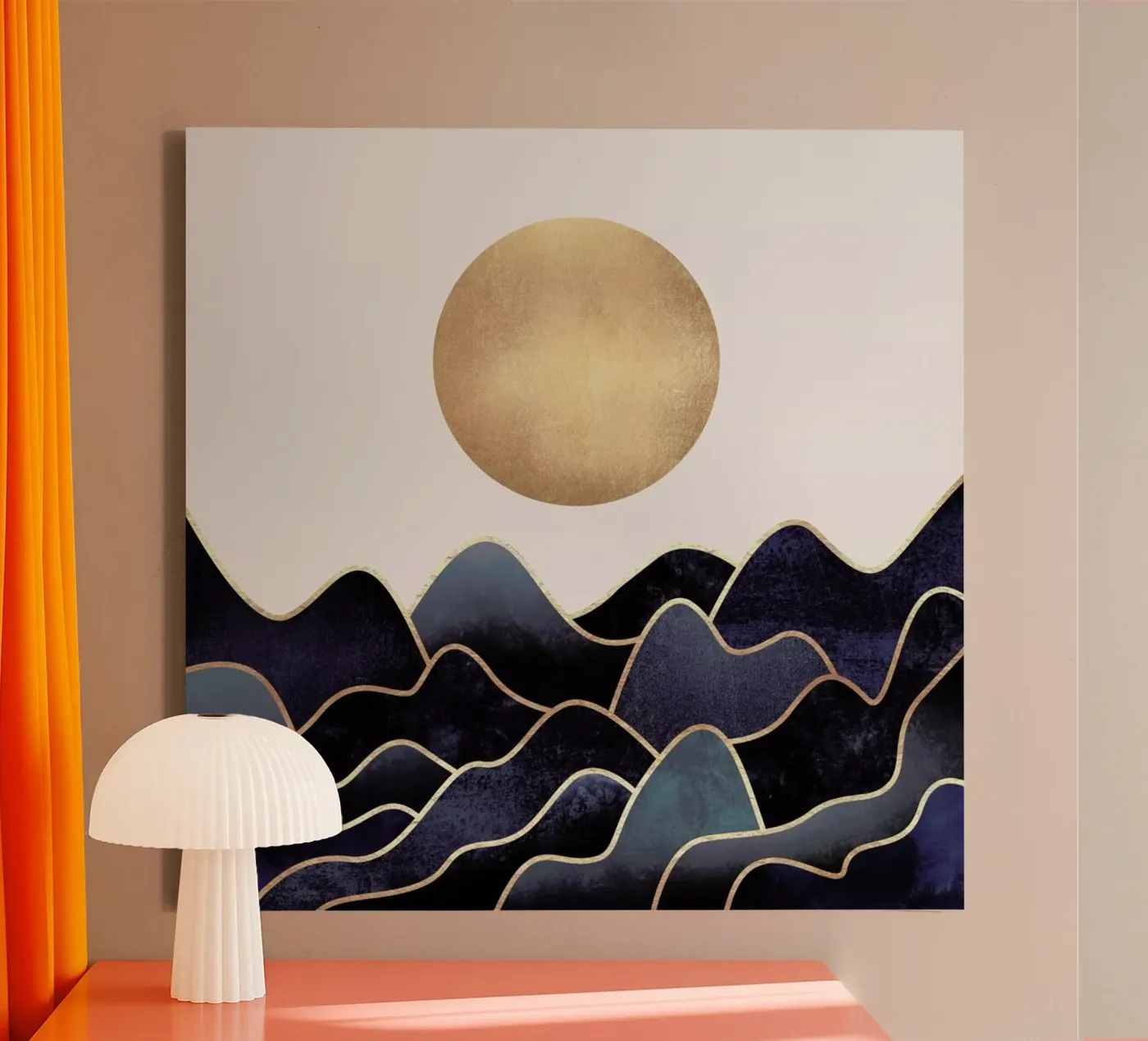 Waves canvas by Elisabeth Fredriksson