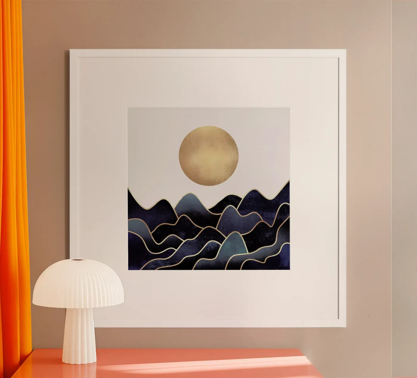 Waves poster van Elisabeth Fredriksson