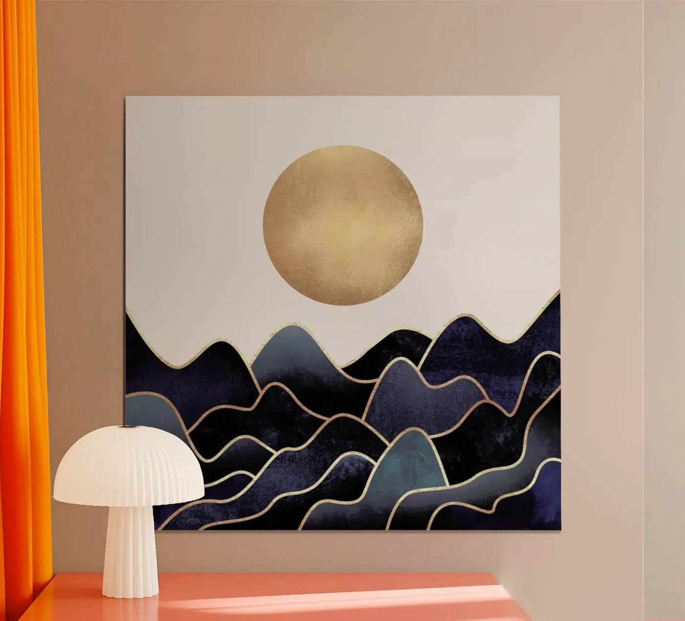 Waves poster van Elisabeth Fredriksson