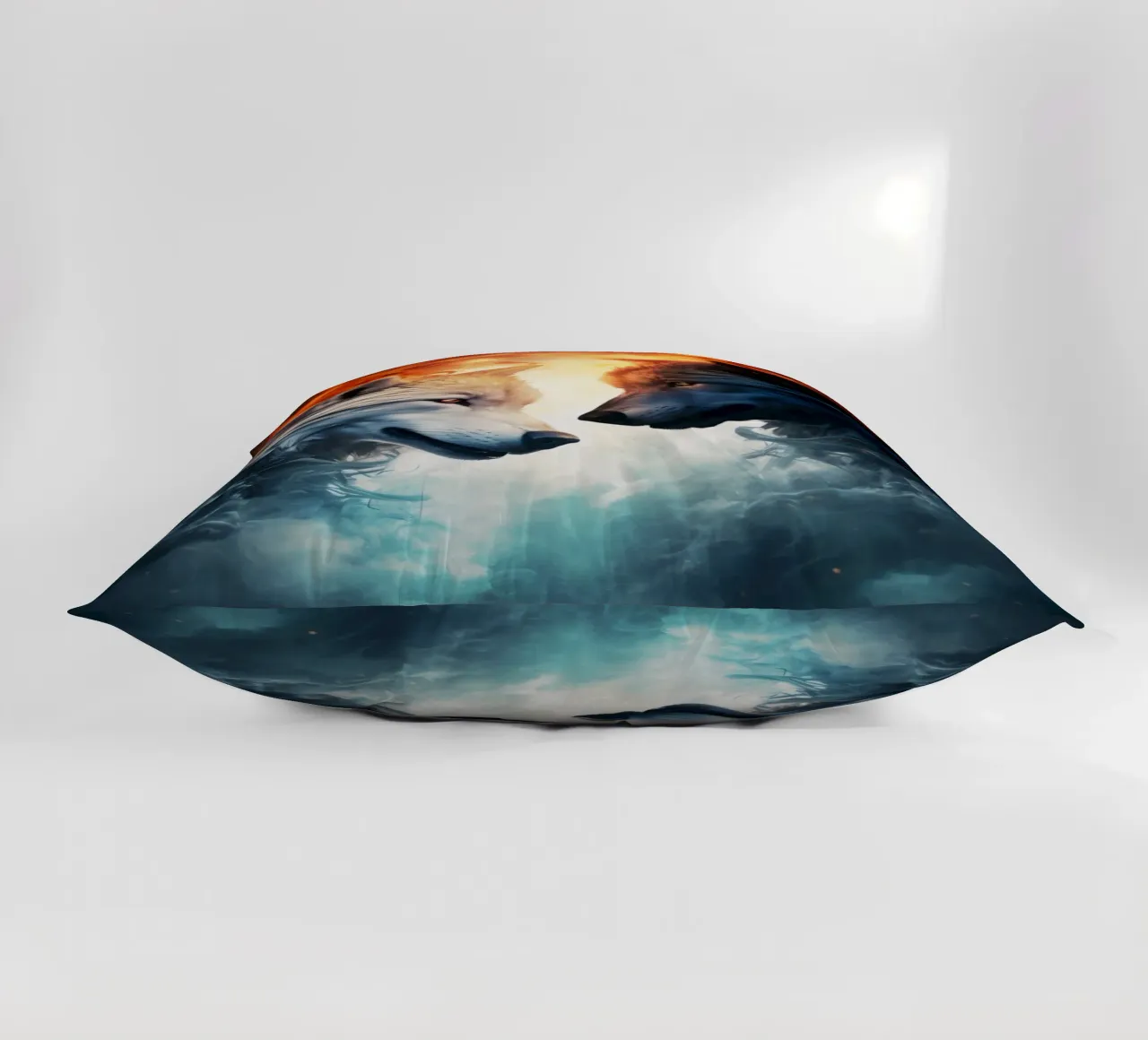Wolves Fantasy decorative cushion by Mateo