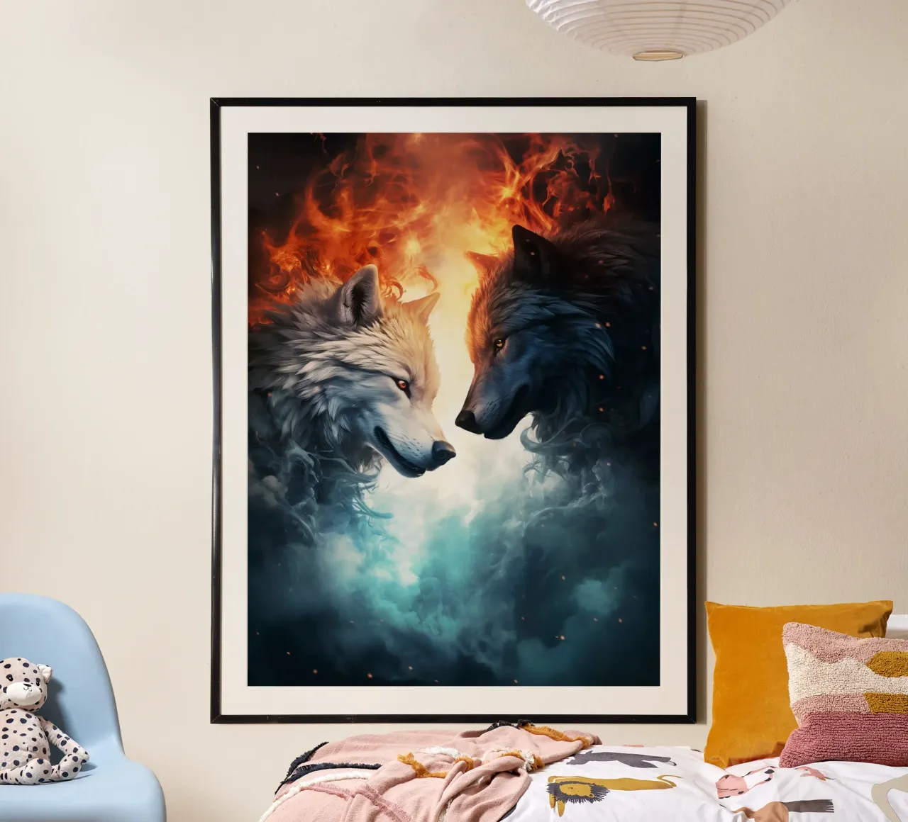 Wolves Fantasy hahnemühle by Mateo