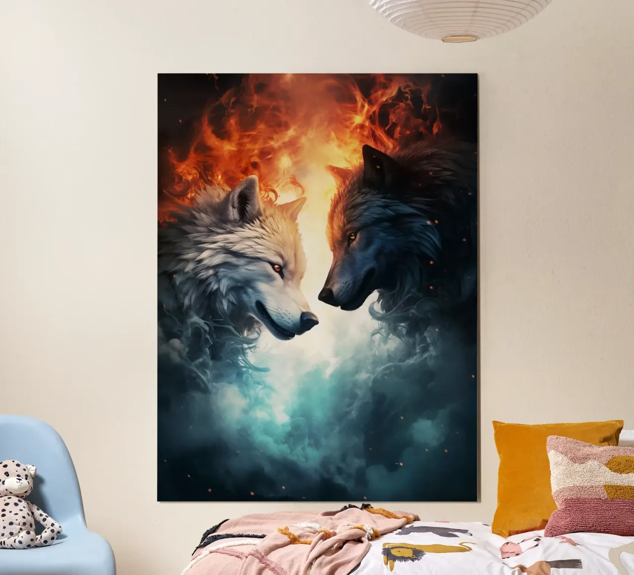 Wolves Fantasy hahnemühle by Mateo