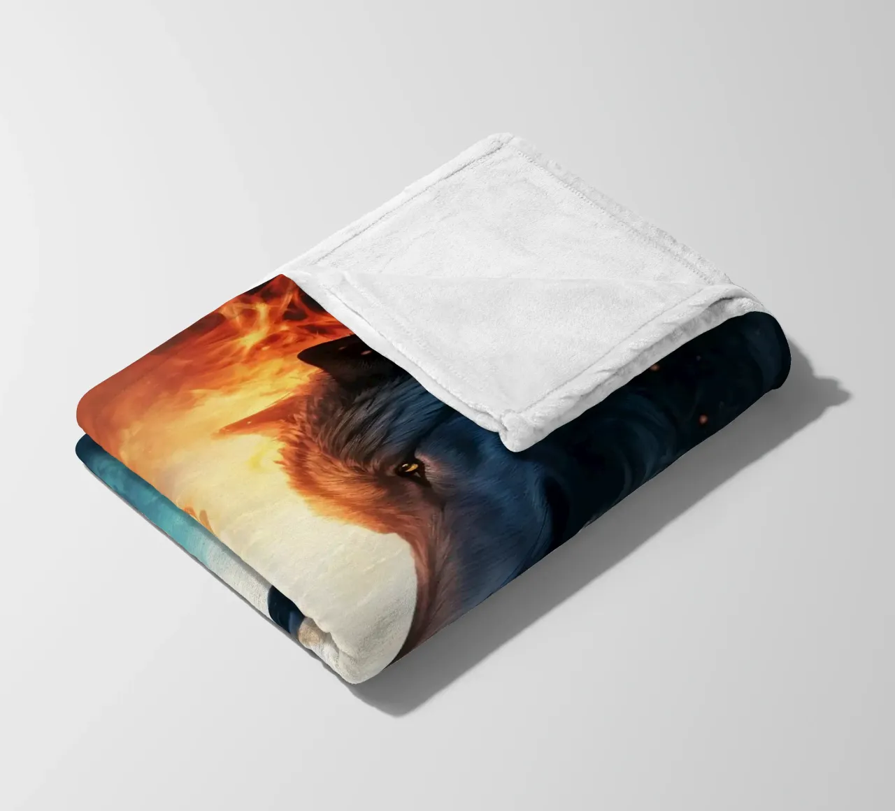Wolves Fantasy fleece blanket by Mateo
