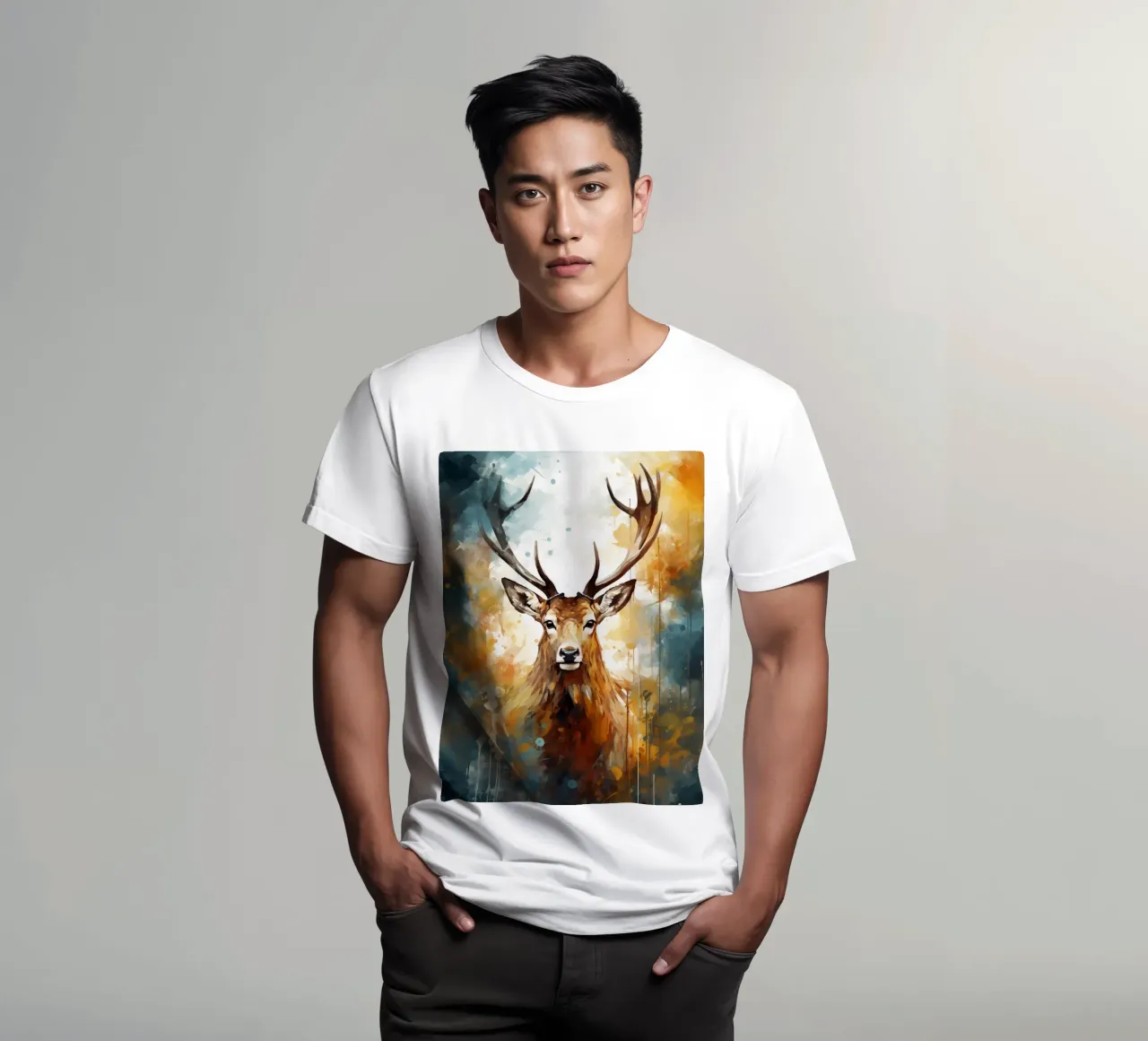 Deer Abstract t-shirt da Mateo