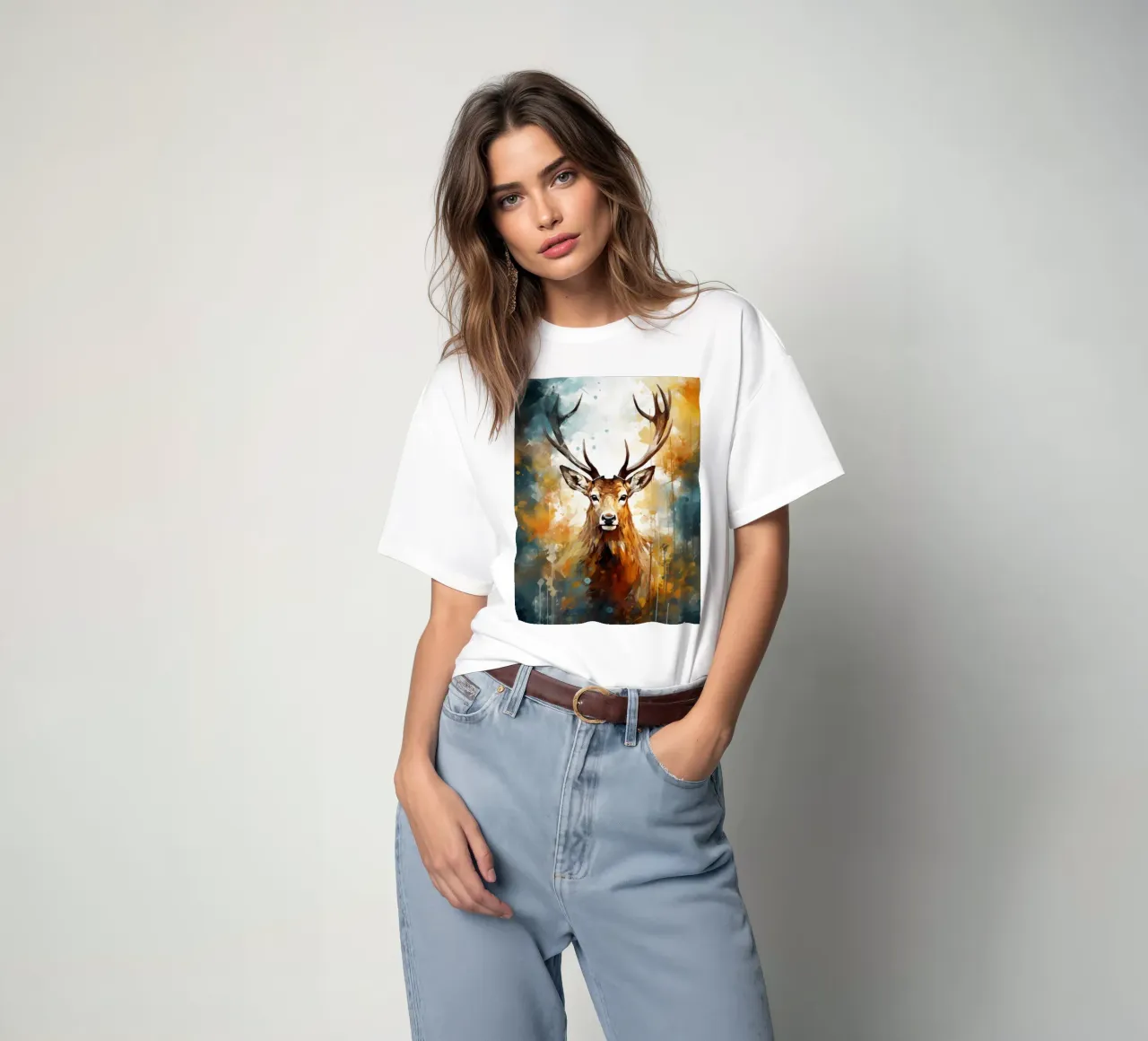 Deer Abstract t-shirt da Mateo