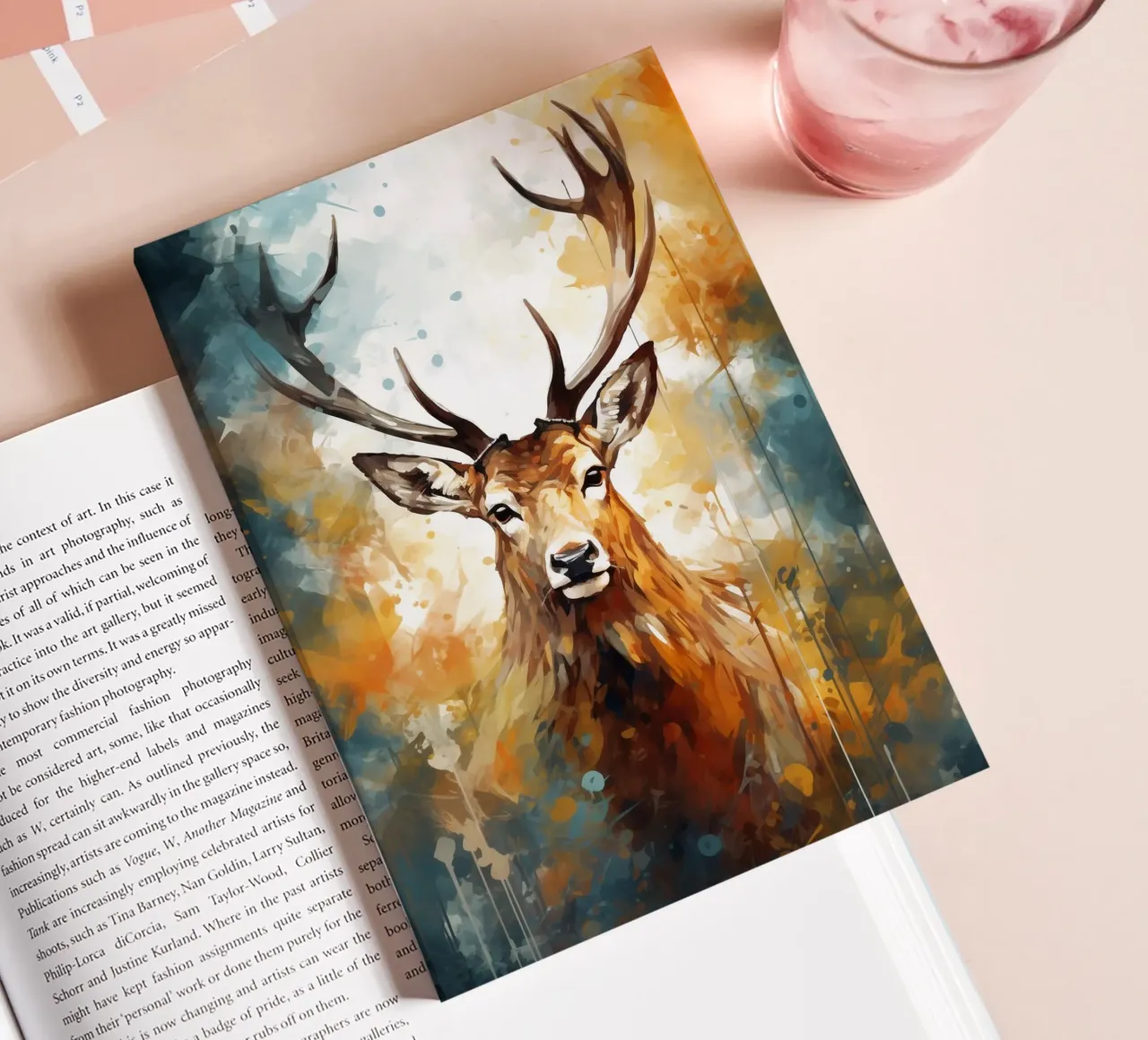 Deer Abstract notebook by Mateo