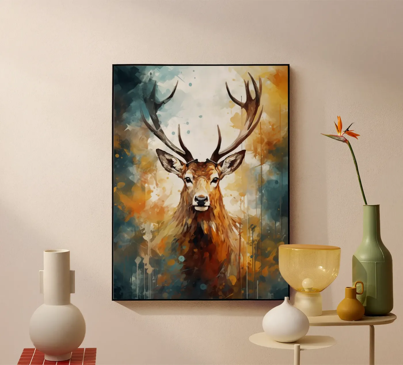 Deer Abstract plexiglas de Mateo