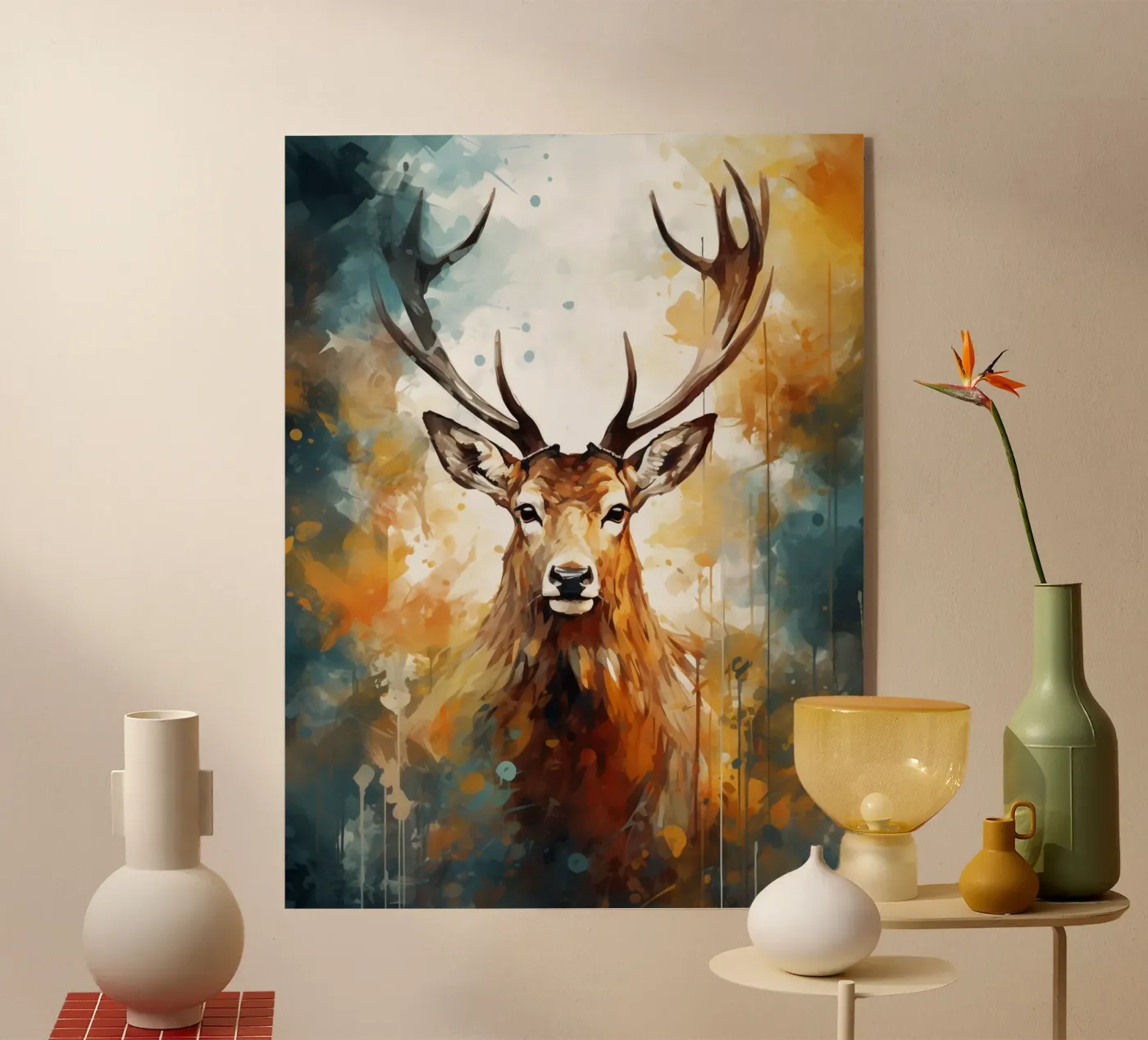 Deer Abstract plexiglas de Mateo