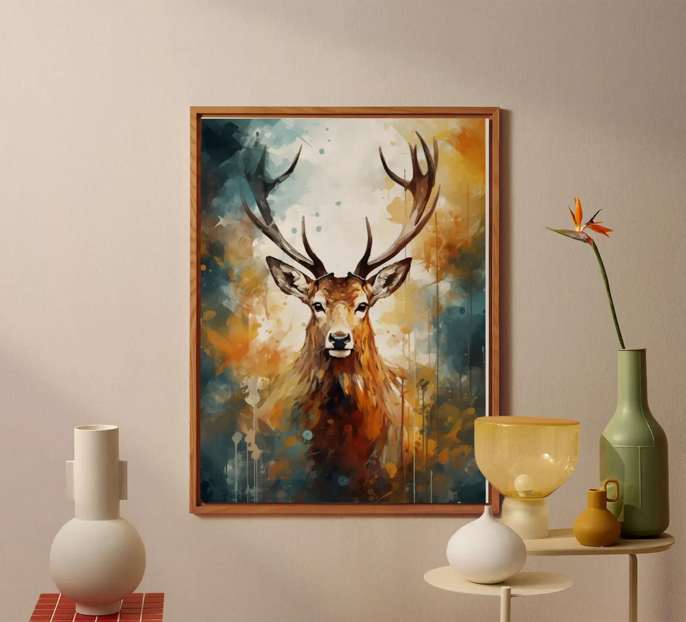 Deer Abstract forex plate by Mateo