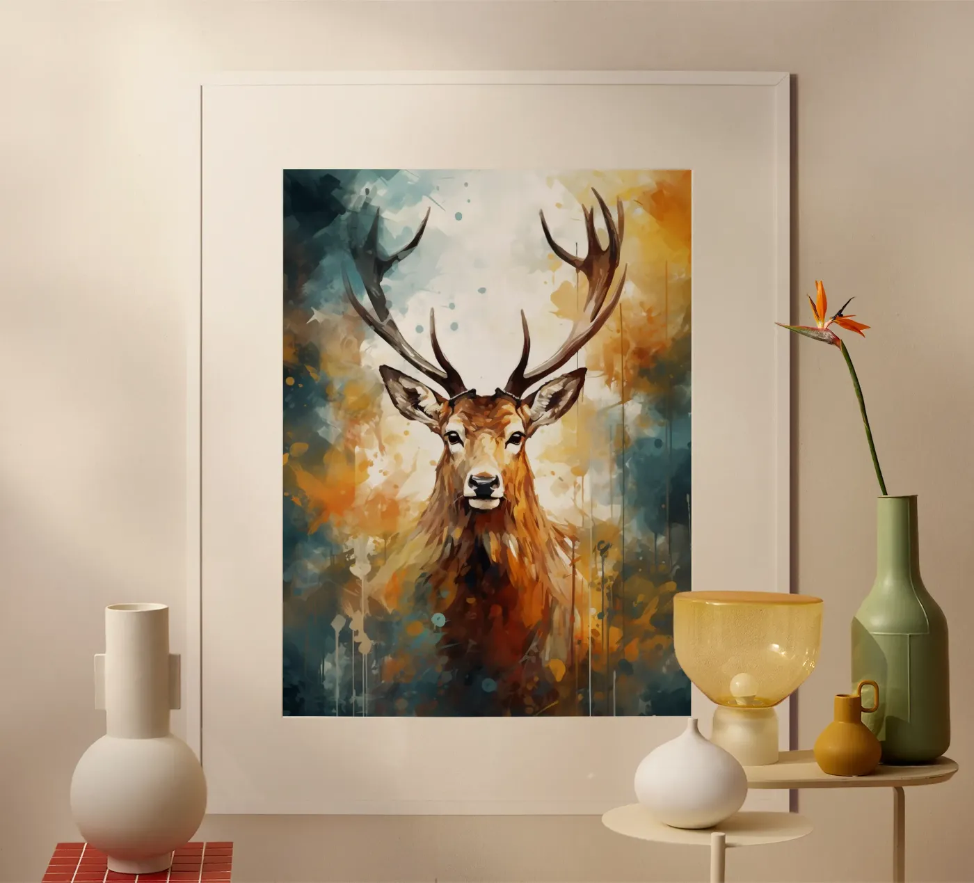 Deer Abstract poster da Mateo