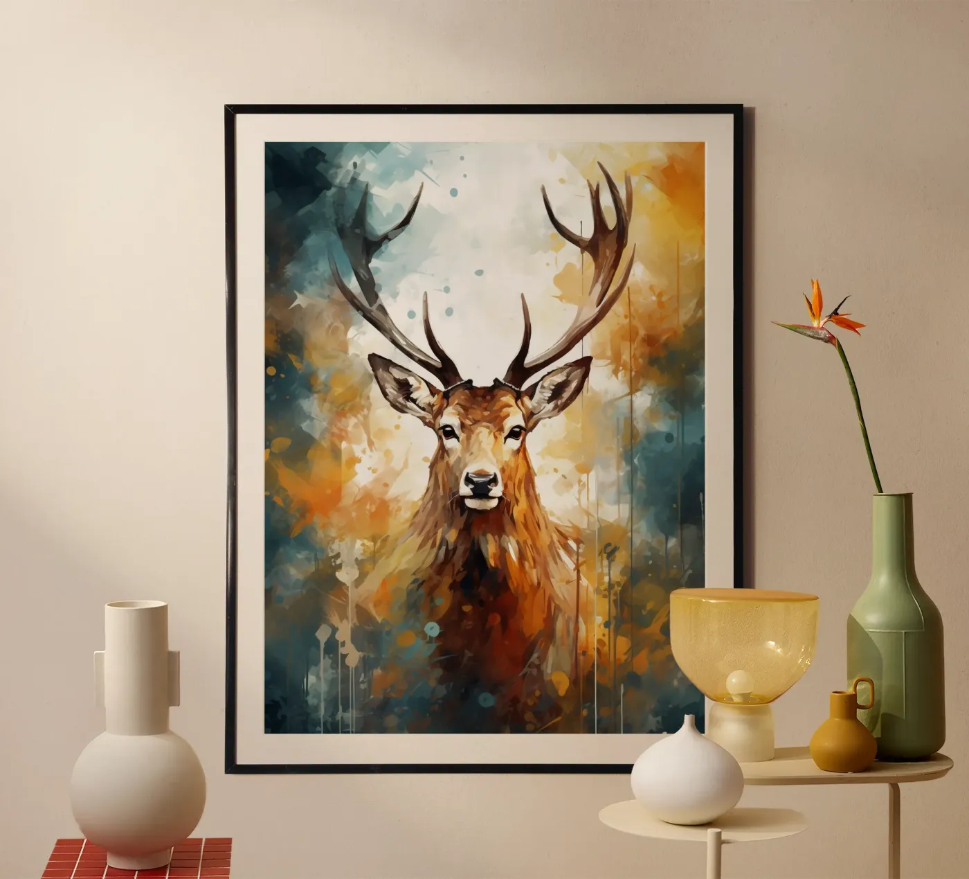 Deer Abstract poster da Mateo