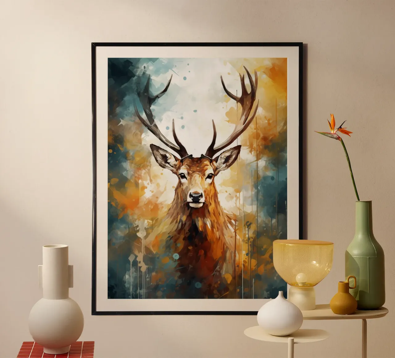 Deer Abstract poster da Mateo