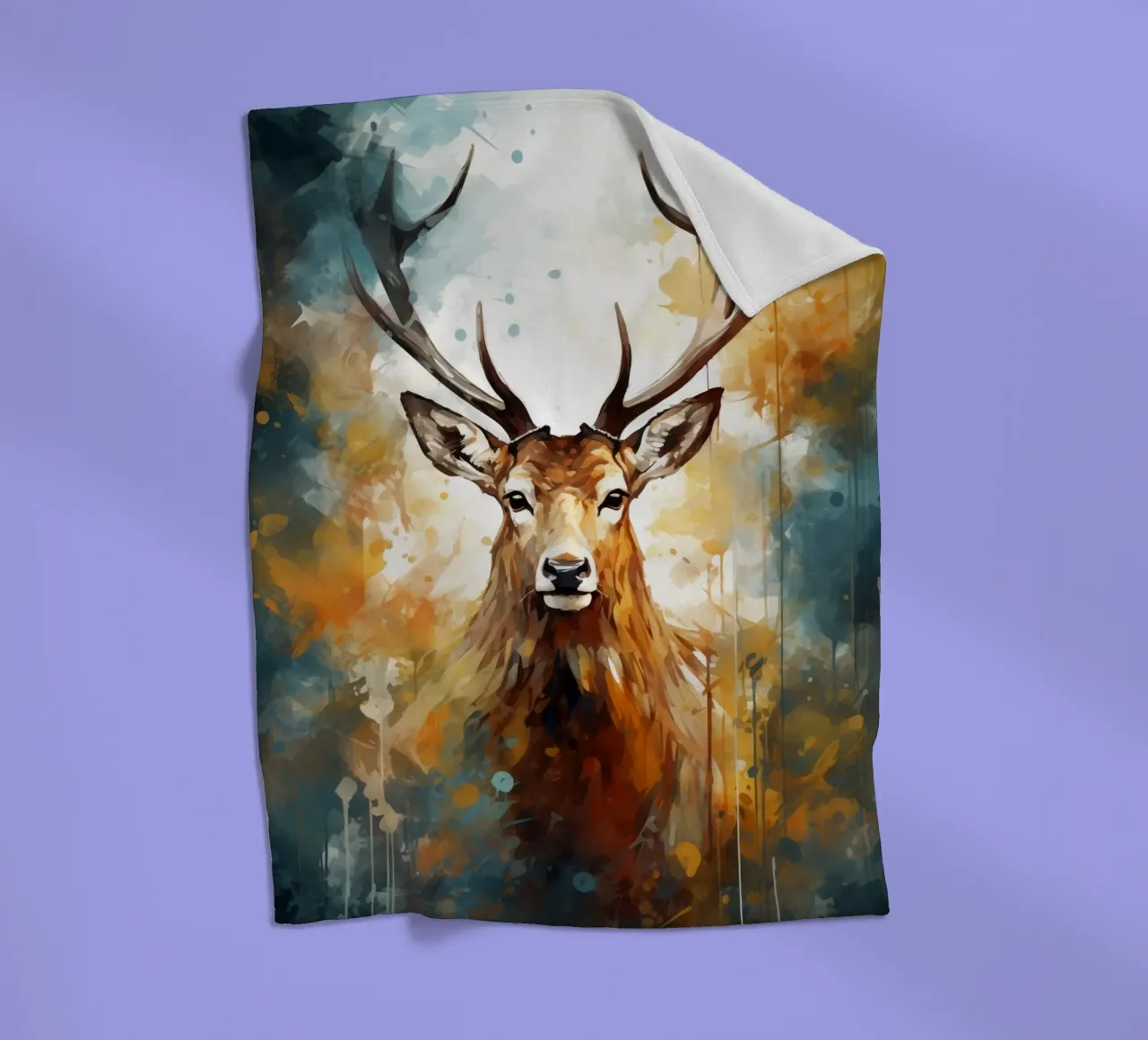 Deer Abstract coperta in pile da Mateo