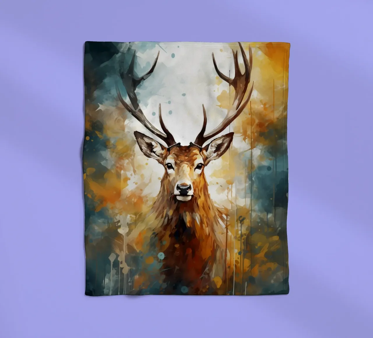 Deer Abstract coperta in pile da Mateo