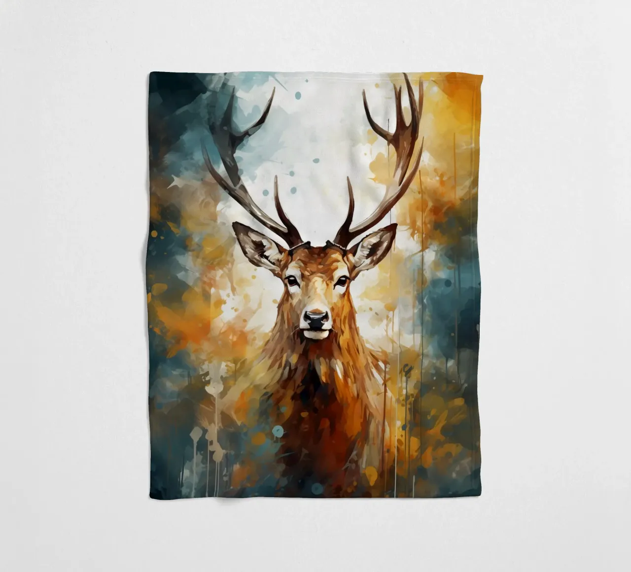 Deer Abstract coperta in pile da Mateo
