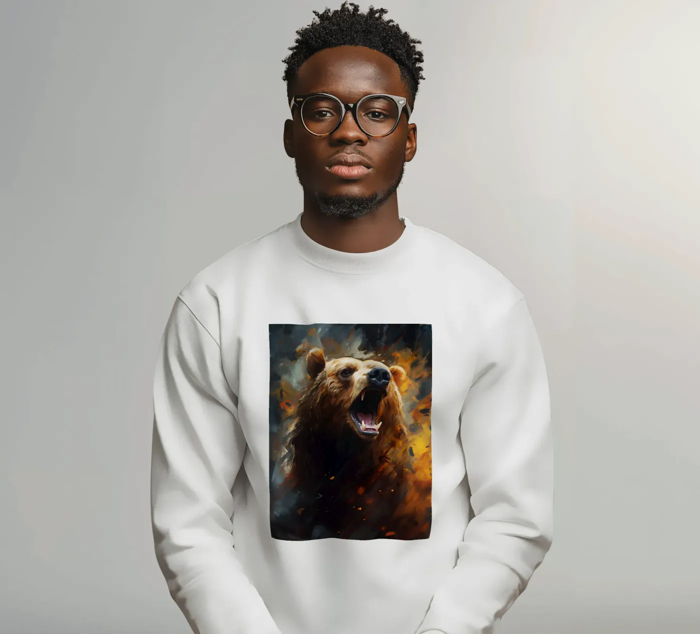 Bear Abstract felpa da Mateo