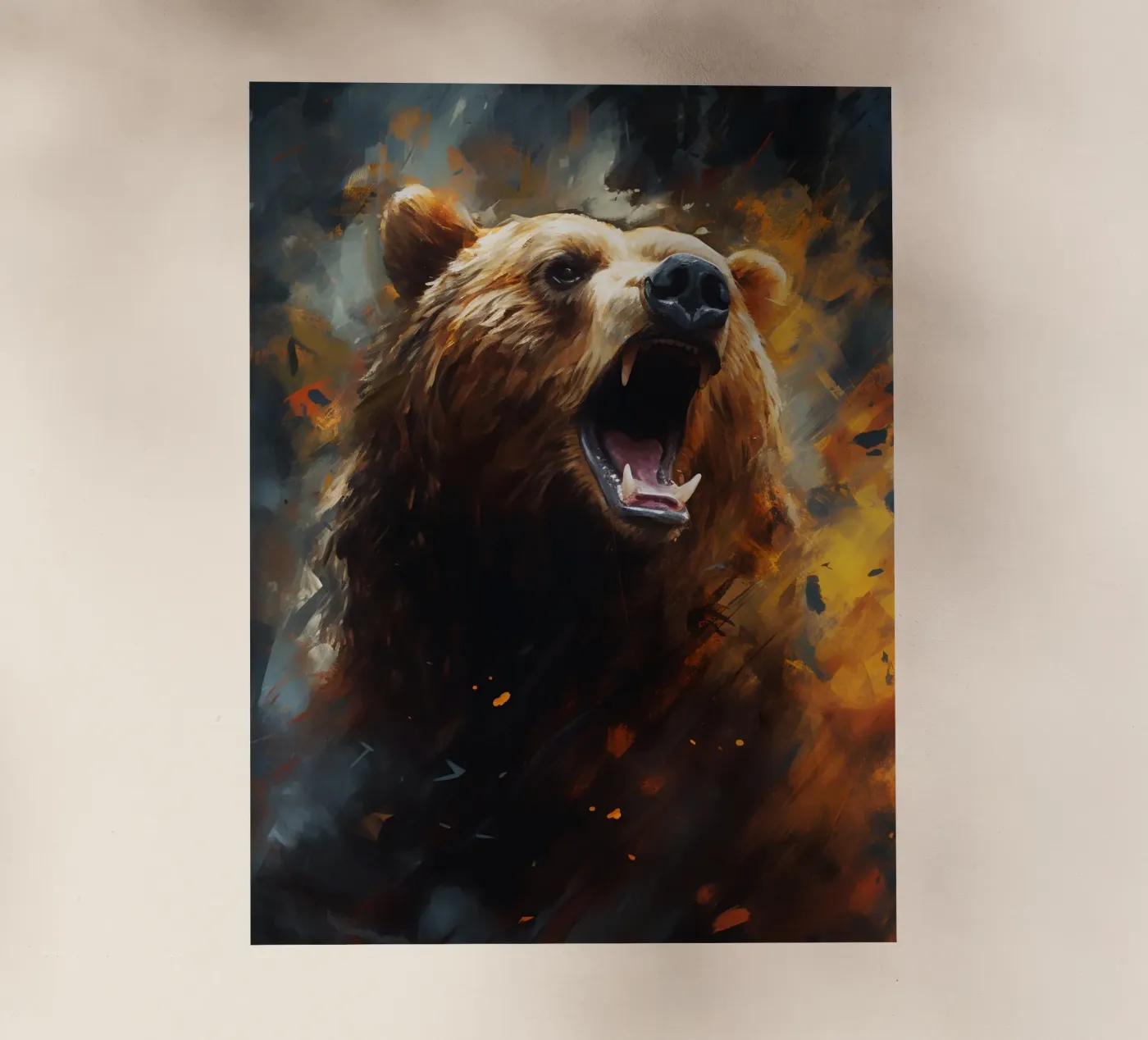Bear Abstract pellicola backlit da Mateo