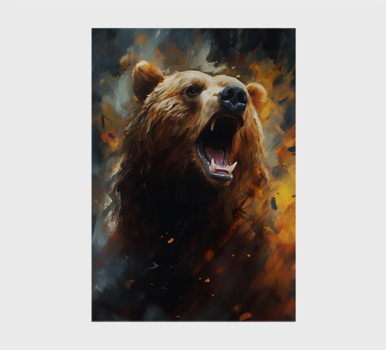 Bear Abstract notebook by Mateo