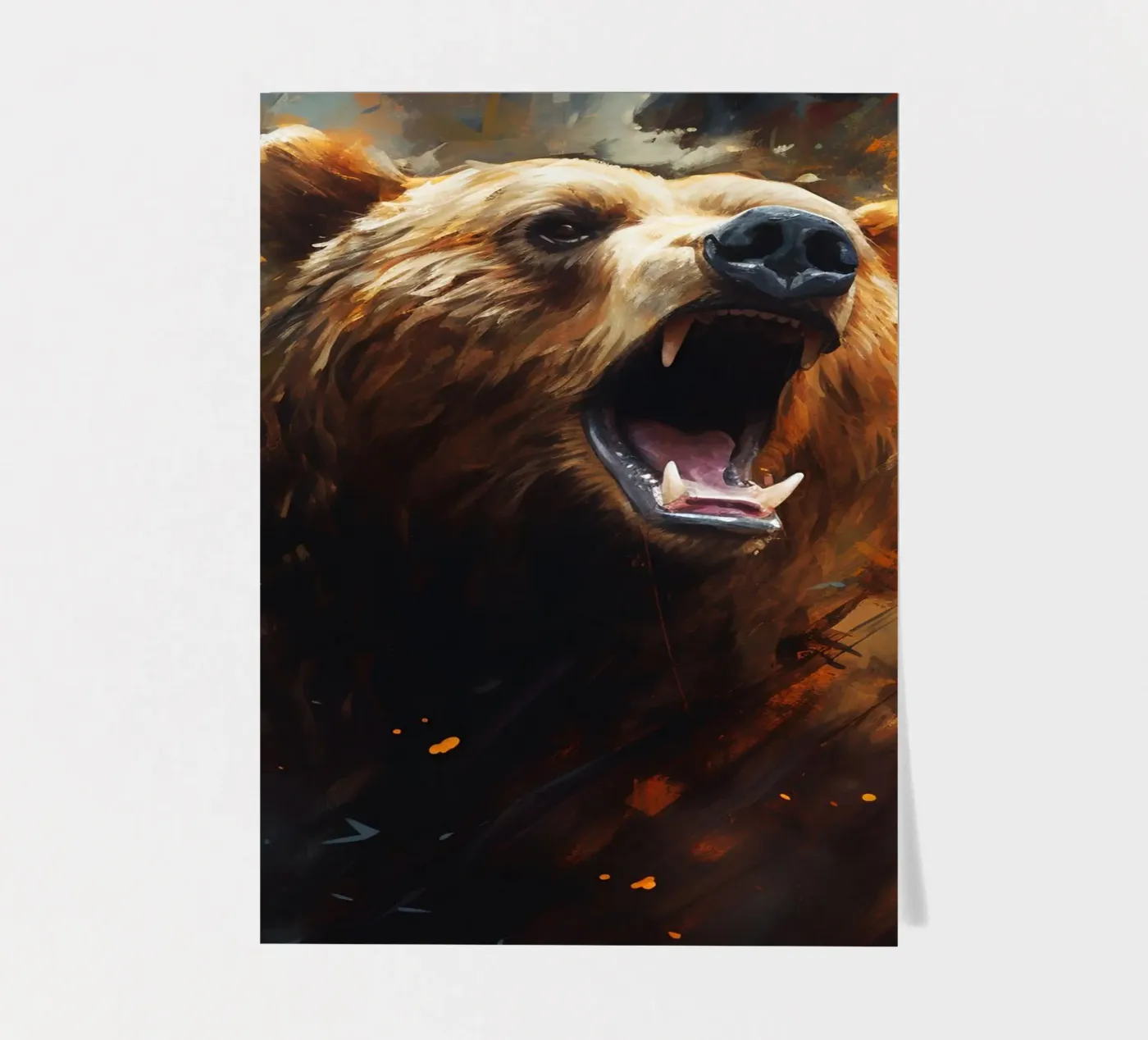 Bear Abstract sticker sheet by Mateo