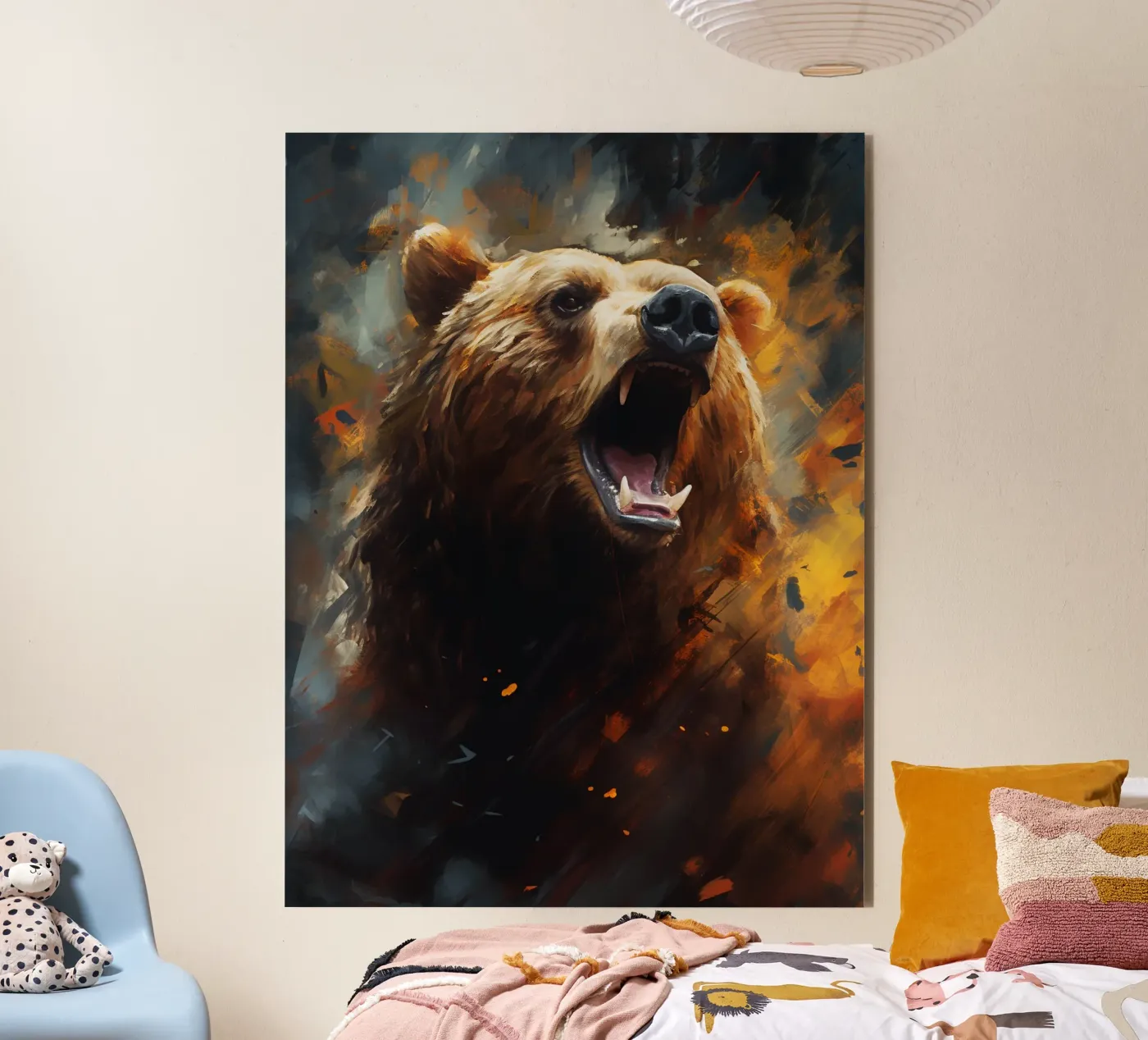 Bear Abstract forex plate by Mateo
