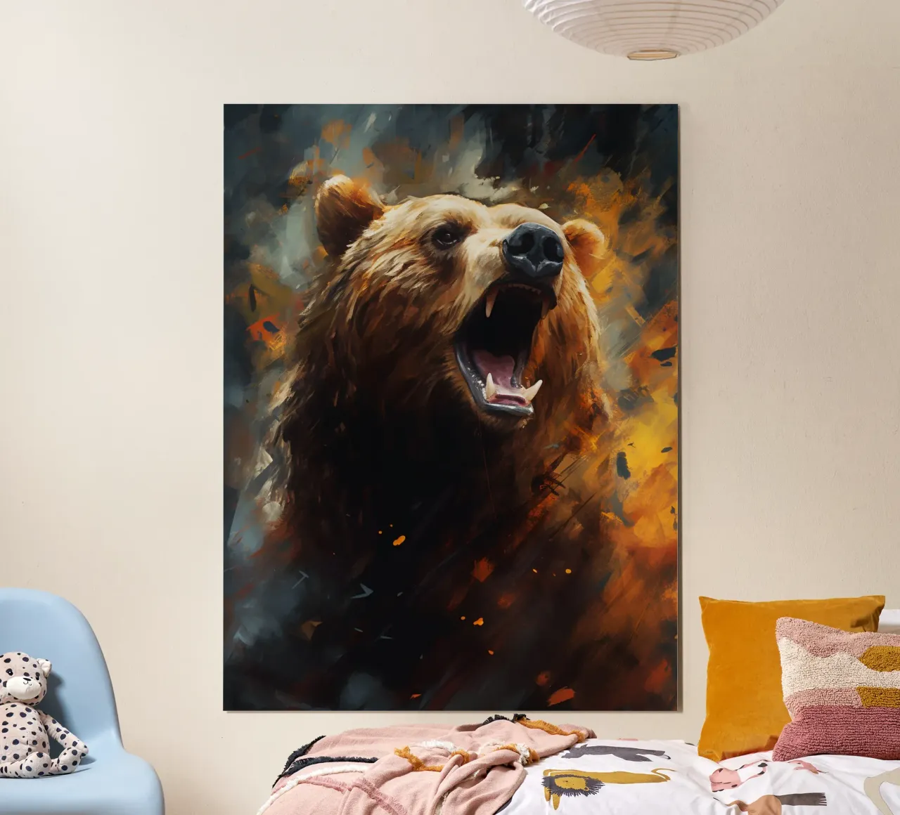 Bear Abstract carta hahnemühle da Mateo