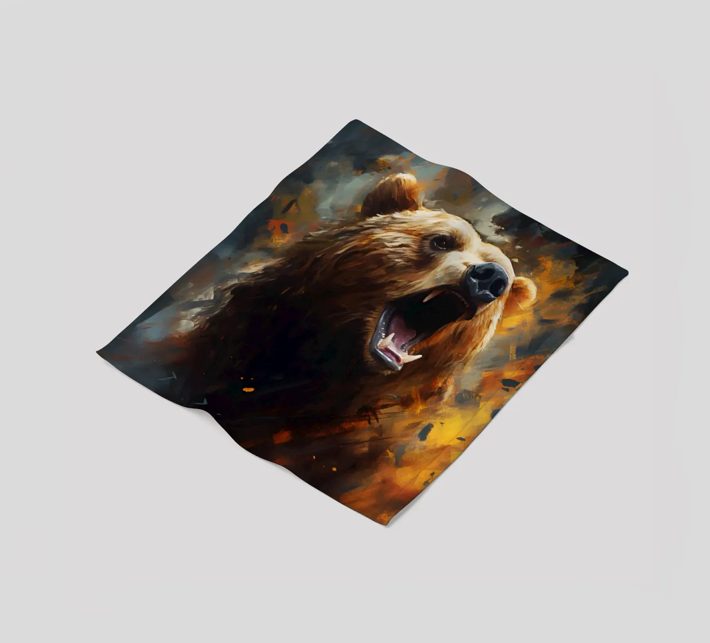 Bear Abstract fleecedeken van Mateo