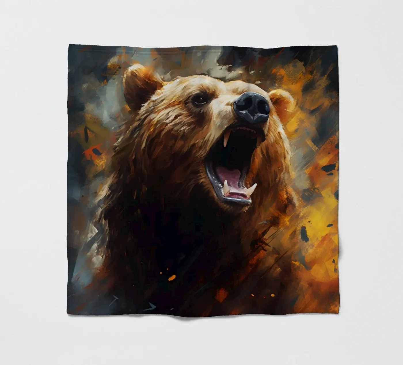 Bear Abstract fleecedeken van Mateo