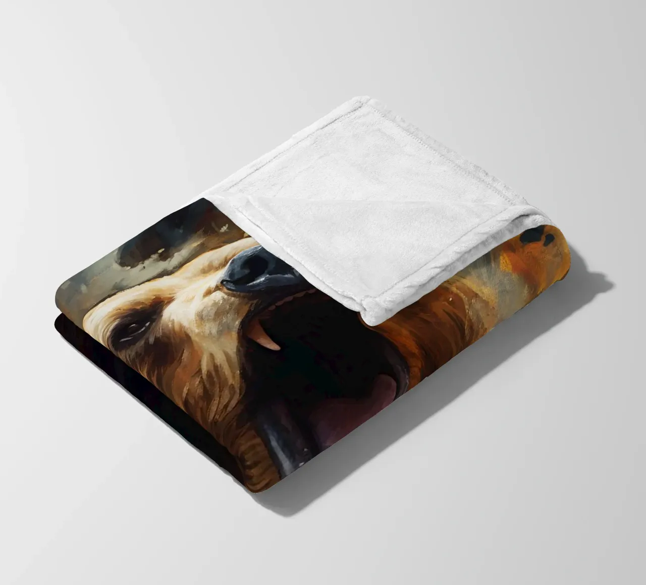 Bear Abstract coperta in pile da Mateo