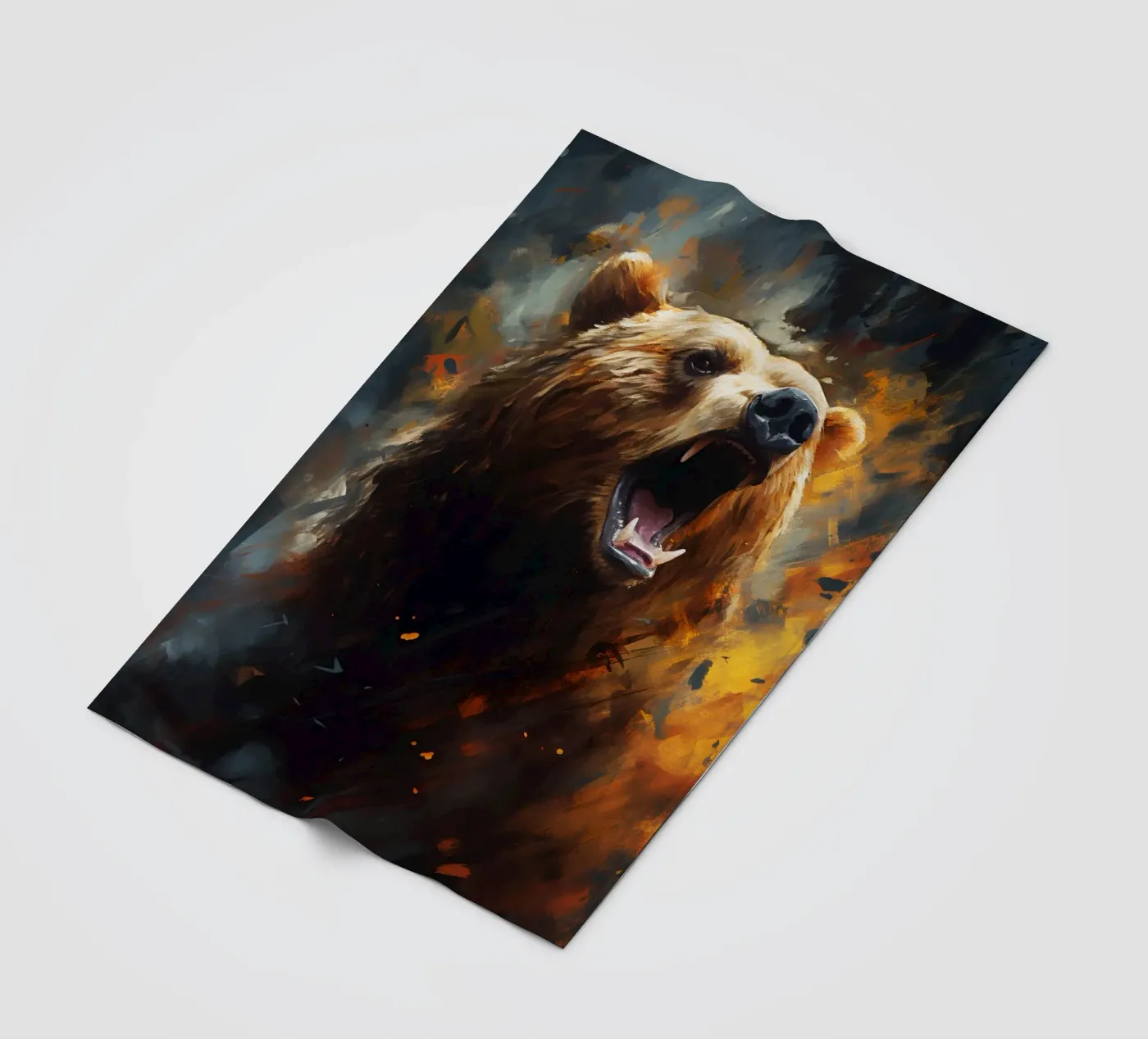 Bear Abstract fleecedeken van Mateo