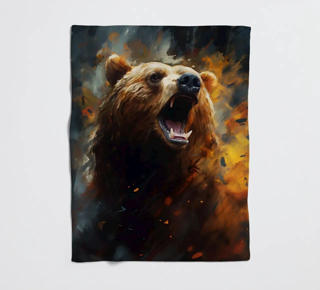 Bear Abstract coperta in pile da Mateo