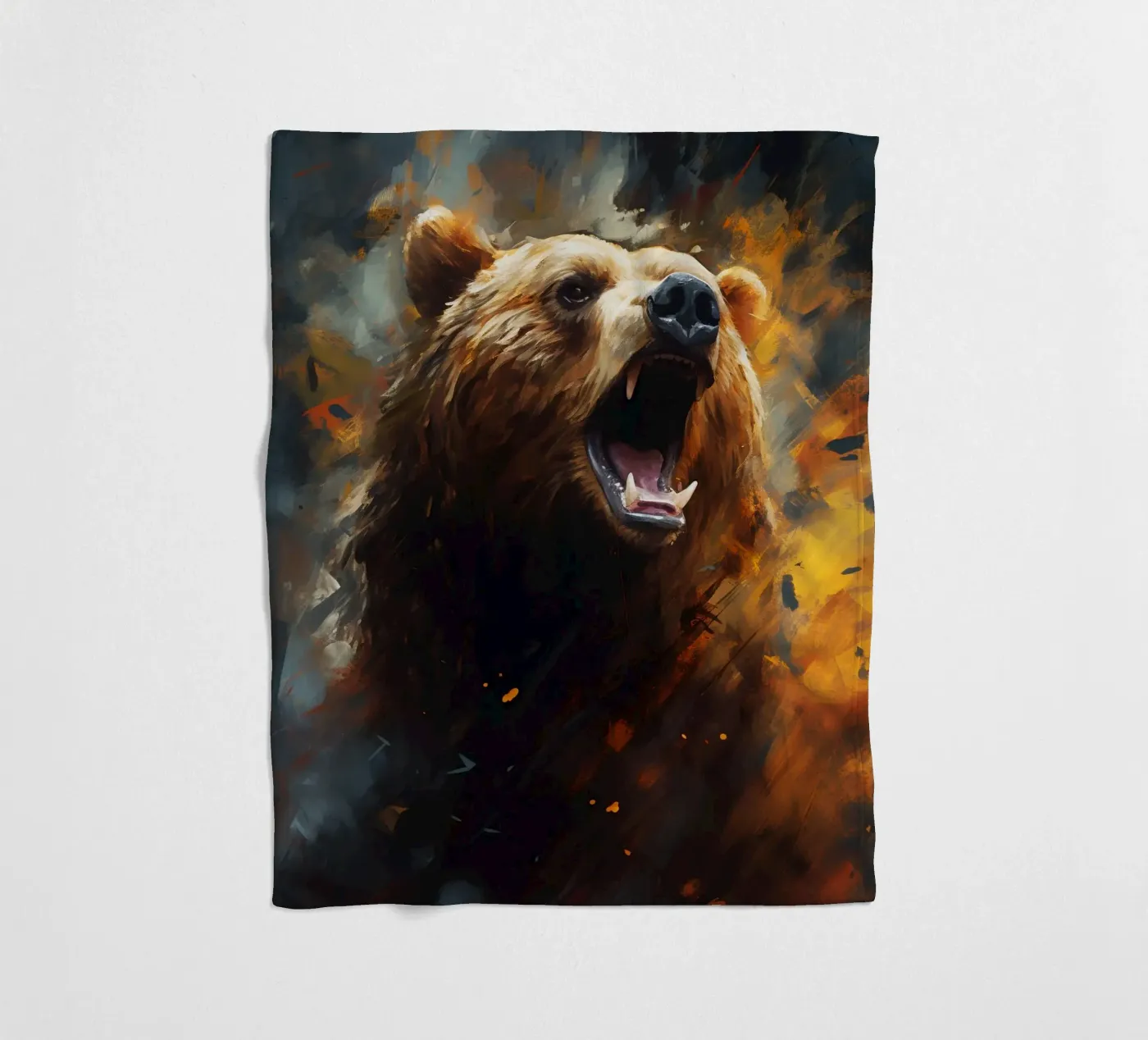 Bear Abstract fleecedeken van Mateo