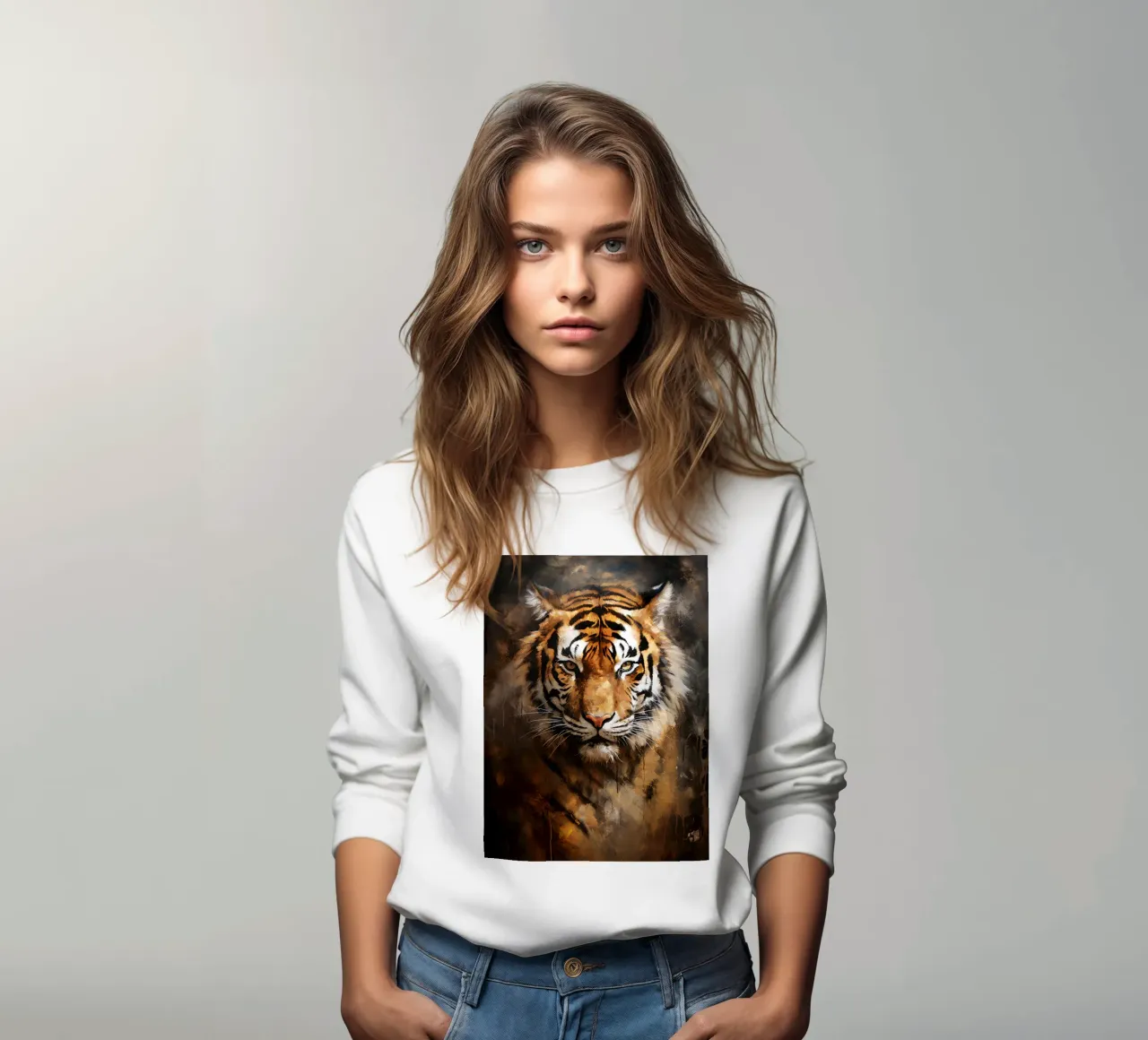 Tiger Abstract felpa da Mateo