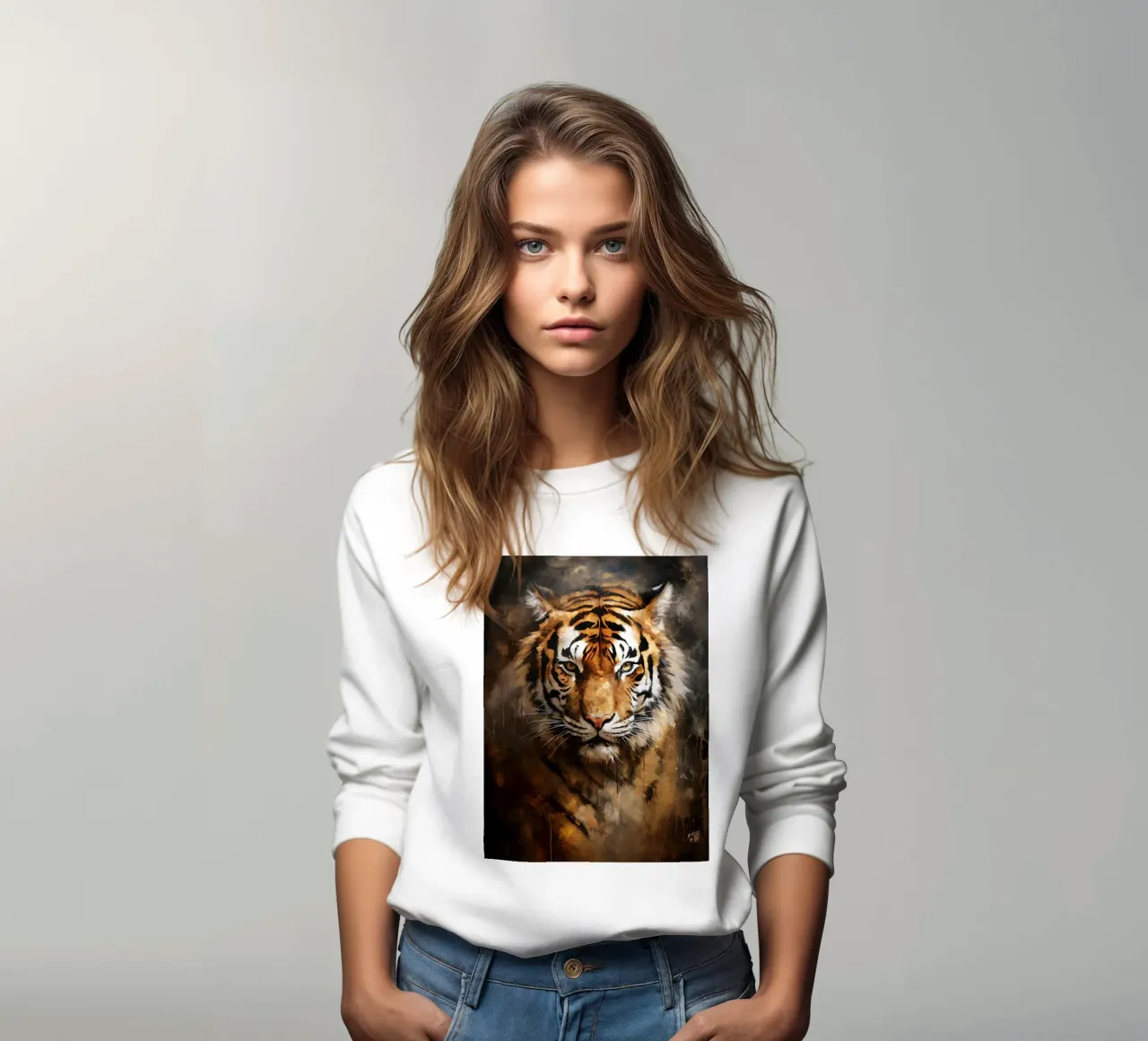 Tiger Abstract felpa da Mateo