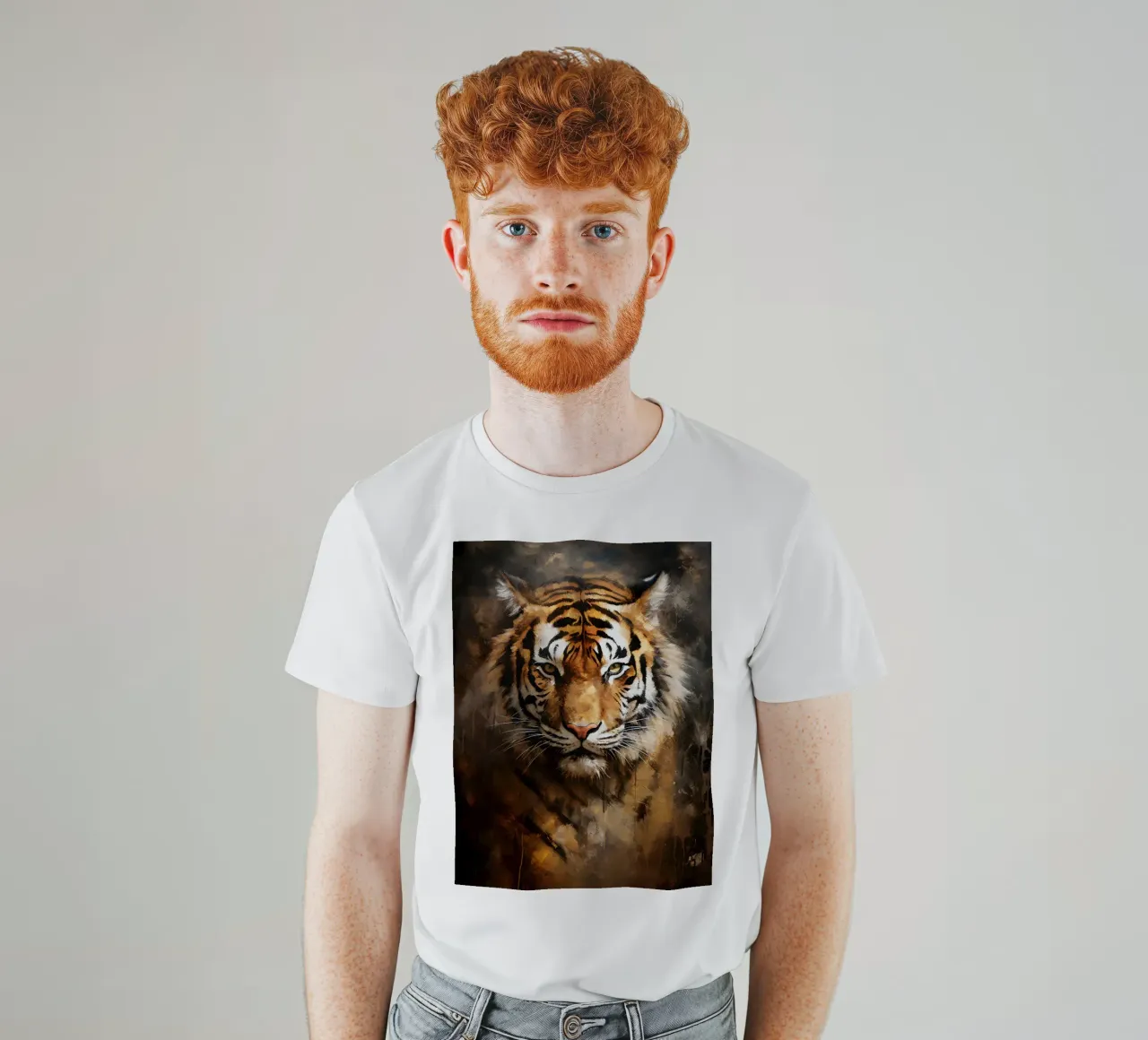 Tiger Abstract t-shirt da Mateo