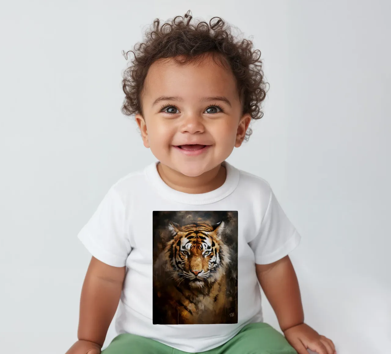 Tiger Abstract maglietta neonato da Mateo