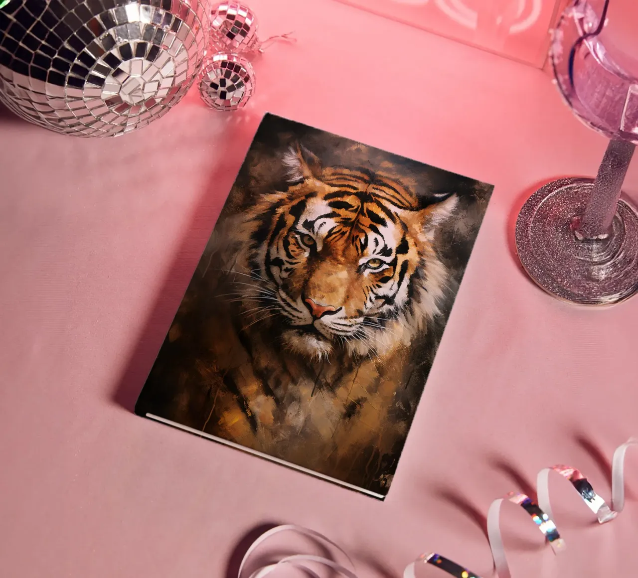 Tiger Abstract notebook by Mateo