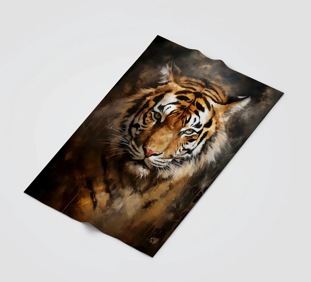 Tiger Abstract coperta in pile da Mateo