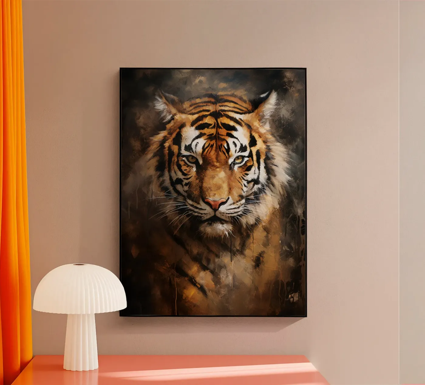 Tiger Abstract plexiglas de Mateo
